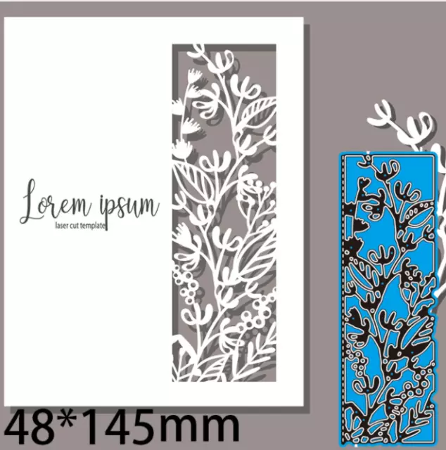 Leaves Branches Frame Metal Cutting Dies Stencil Scrapbooking Embossing Craft