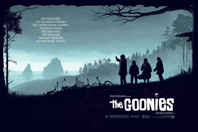 TH GOONIES by Matt Ferguson 36"x24" Screen Print TIMED Edition BNG Mint