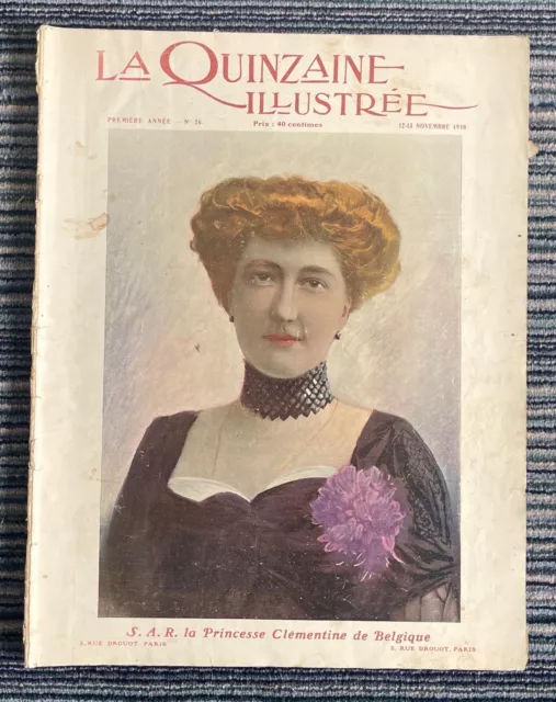 Revue La Quinzaine illustrée 12-13 novembre 1910