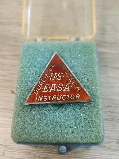 Vtg Rare E.A.S.A. Amateur Flight Instructor Pin