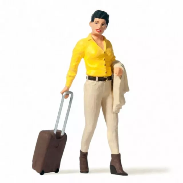 Voyageuse avec sa valise Unitaire -G 1/22.5-PREISER 45525