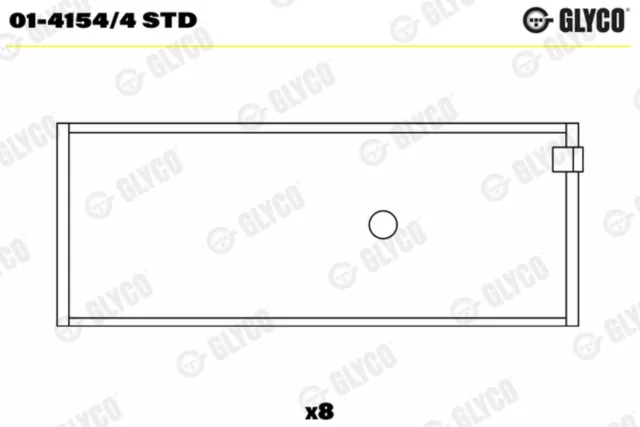 GLYCO Pleuellager 01-4154/4 STD für FIAT PALIO ALFA FORD PANDA PUNTO LANCIA KA 2