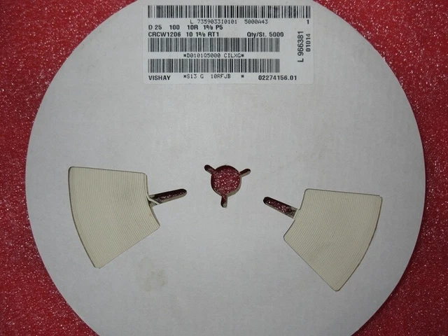 SMD Widerstand SMT Resistor 10 Ohm 10R 1% 1206 5000x 1 Rolle