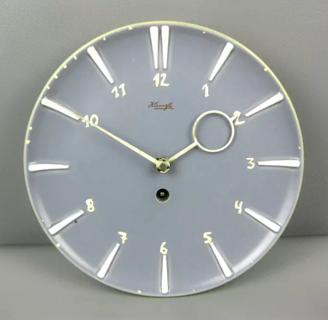 KIENZLE Keramik Uhr Wanduhr Küchenuhr Handaufzug Mid Century Design 50er 60er Jh