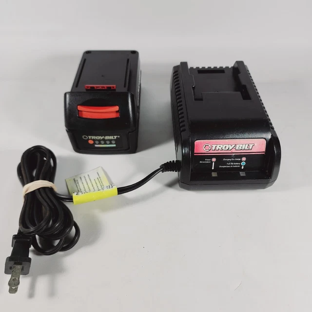 Rare OEM Troy-Bilt 20V TB20V50 Battery AND Charger TBCHGR Fully Tested