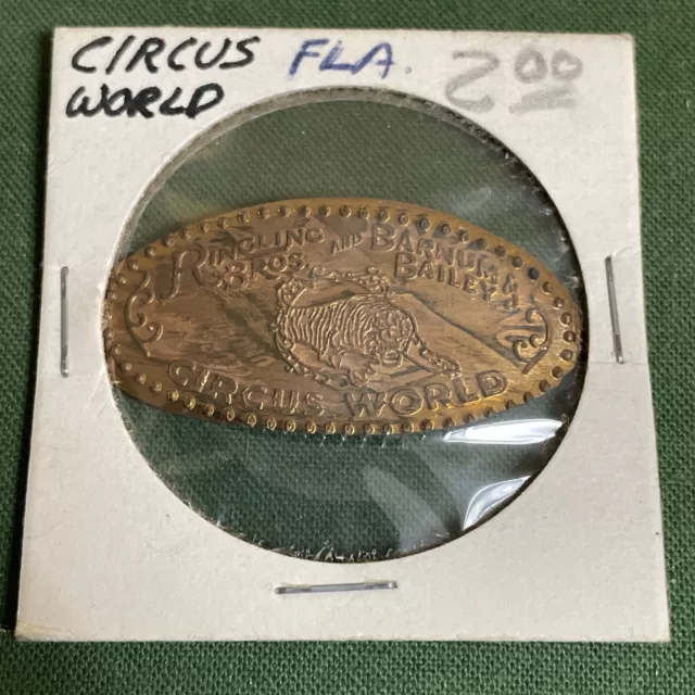 Rare Circus World Ringling Bros. Barnum & Bailey Souvenir Elongated 1971S Penny