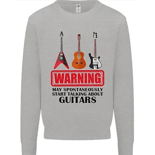 May Start Talking About Guitars Guitarist Mens Sweatshirt Jumper