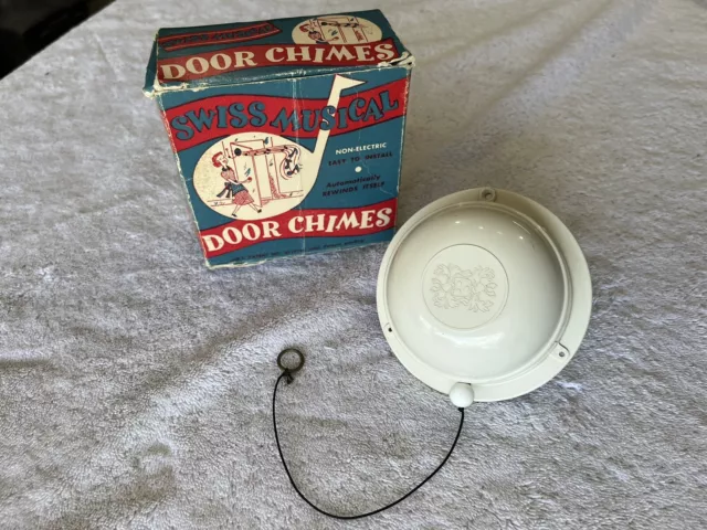 Coehler Coptex Swiss Musical Door Chimes MCM Bless This House TESTED WORKS