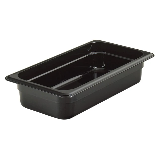 Cambro 32HP110 Black High Heat 1/3 Size x 2-1/2" D Food Pan