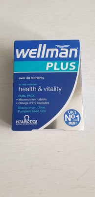 VITABIOTICS MENS HEALTH Wellman Plus Omega 3∙6∙9, 56 Capsules - Expiry