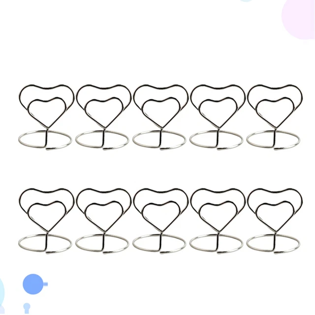 Memo Holder Heart-shaped Stand Wedding Office