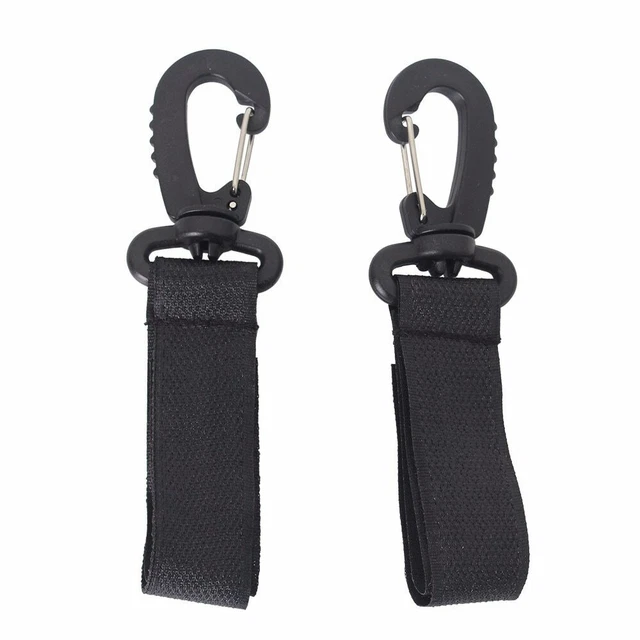 2x Schwarz Clips Haken Organisatoren Für Mamas & Papas Kinderwagen Aufhängen