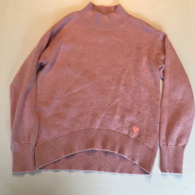 Girl’s Crewcuts By J.Crew Pink Heart Sweater Size Large 10-12