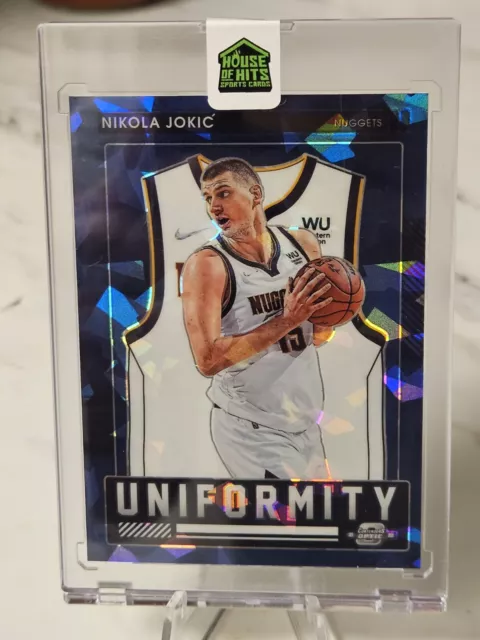 2021-22 Panini Contenders Optic #10 NIKOLA JOKIC /75 Uniformity Blue Cracked Ice