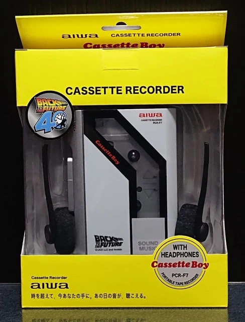 AIWA CASSETTE BOY PCR-F7 Back To The Future 40th Portable Cassette