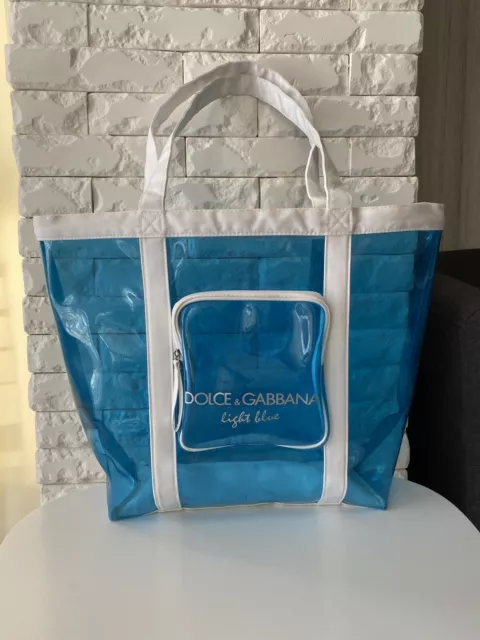DOLCE GABBANA Parfums Light Blue Tote Beach Bag Nwt In Box 35.00 PicClick