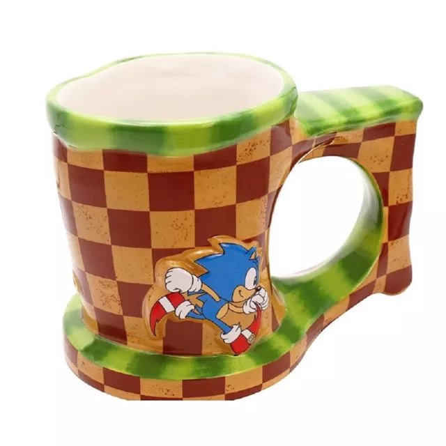 Sonic - Tasse - 3D Kaffeebecher Logo - Run - keramik Mug - Geschenkbox