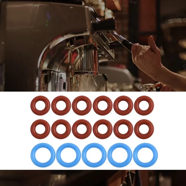 O-rings 1 set accessori da cucina in silicone per uso alimentare blu/rosso nuovissimo