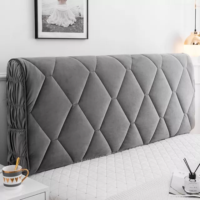 Lussuosa copertura testiera spessa letto morbido testa posteriore decorazione slipcover nuovo