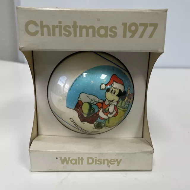 1977 Schmid Mickey Mouse Walt Disney Productions Christmas Ornament Ltd. Edition