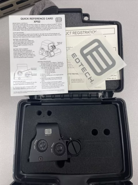 EOTECH XPS2-0 Black Holographic Sight 1 MOA with Battery Box / Paperwork EOTECH XPS2-0 Black Holographic Sight 1 MOA with Battery Box / Paperwork