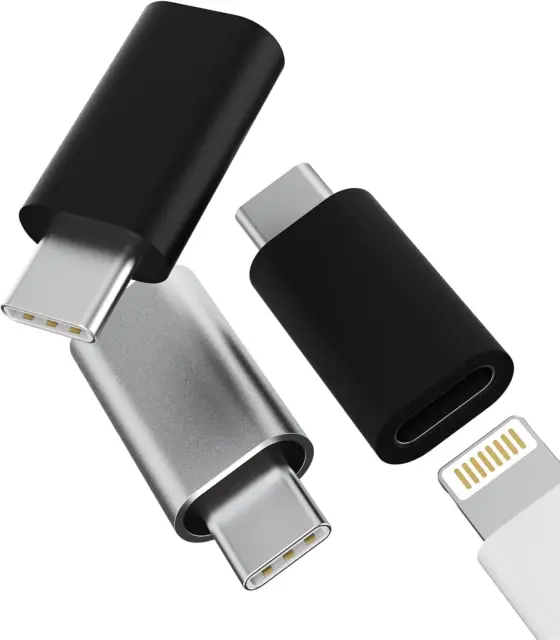 3Pack,Lightning Female to USB C Male Adapter,Compatible with Iphone 12 11Pro Max