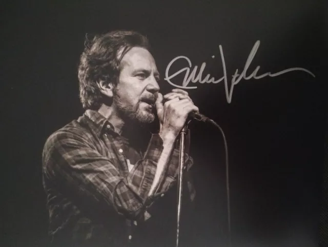 Eddie Vedder Pearl Jam Hand Signed  Photo 8x10 With COA