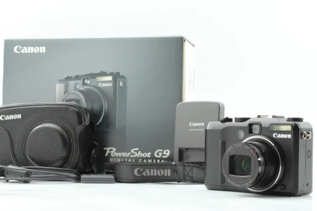 *NEAR MINT in Box* Canon PowerShot G9 12.1MP Digital Compact Camera Black JAPAN