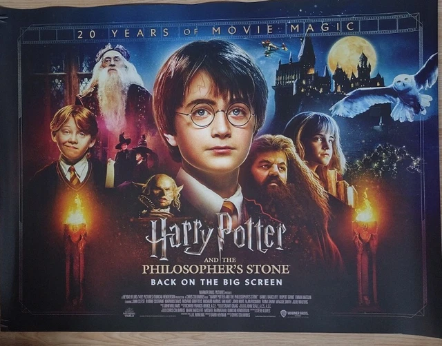 HARRY POTTER THE Philosopher’s Stone 20th Anniversary Cinema Quad