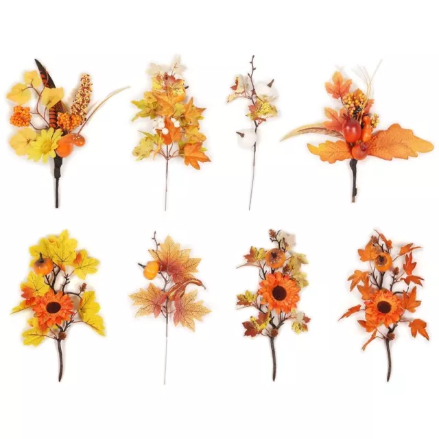 Maple Leaf Cuttings Decorative Artificial Flowers for Mall Hotel Halloween Retro