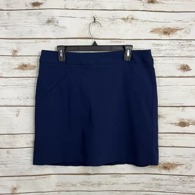 JAMIE SADOCK NAVY Blue Resort Gold Tennis Skirt Skort Size 14 Athletic ...