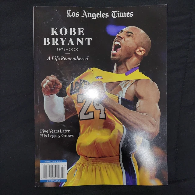 KOBE BRYANT LOS Angeles Times Magazine 2025 A Life Remembered Kobe Bryant Los Angeles Times Magazine 2025.webp