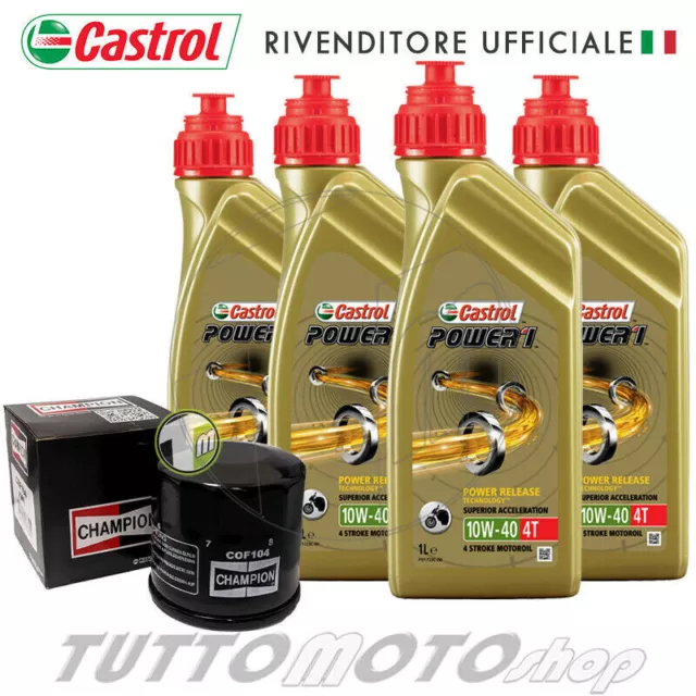 Tagliando YAMAHA FZ1 1000 Fazer 2006-2009 - Castrol 10W40 + Filtro olio