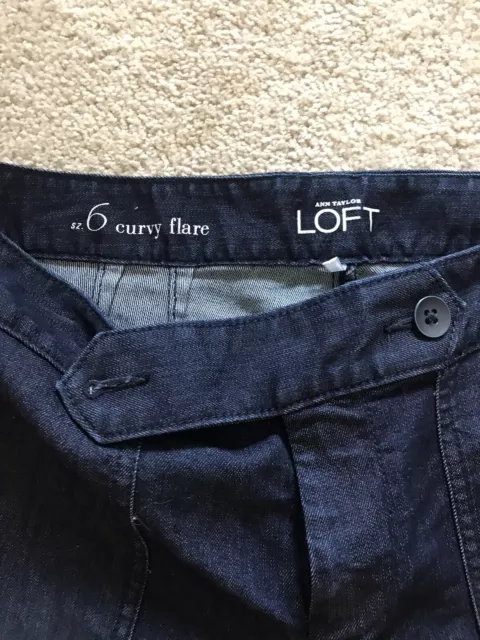 Ann Taylor Loft Jeans Curvy Flare Womens  - Size 6