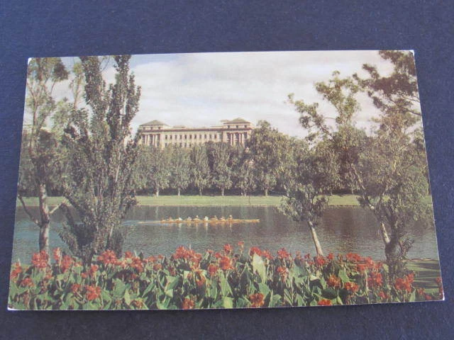 South Australia Railway Station & River Torrens Murray Views Postcard