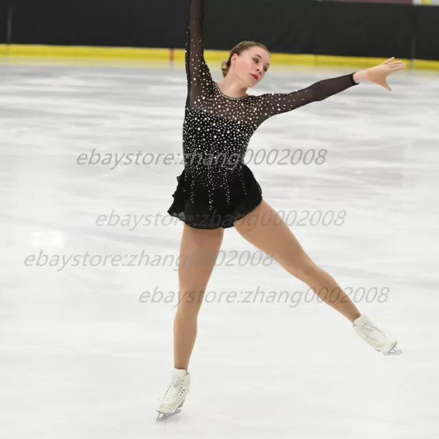 Sparkles Ice Skating Dress.Competition Figure Skating Dance Twirling Costume