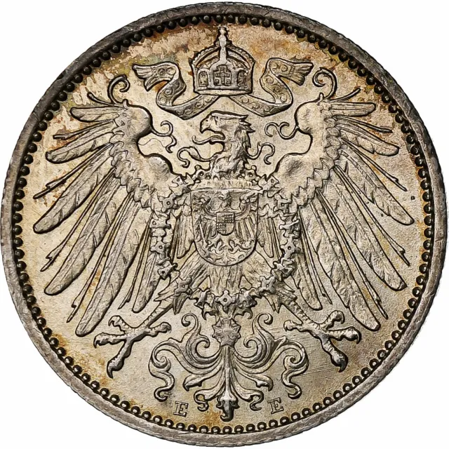 [#1114033] GERMANY - EMPIRE, Wilhelm II, Mark, 1914, Muldenhütten, Silber, VZ+,