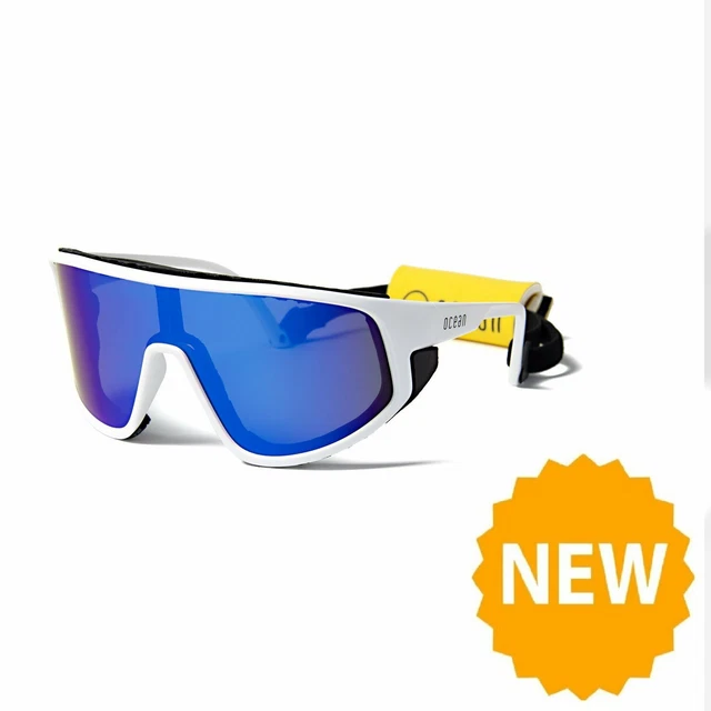 OCEAN KILLY WATER Floating Sunglasses Kiteboarding, White & Blue Lens