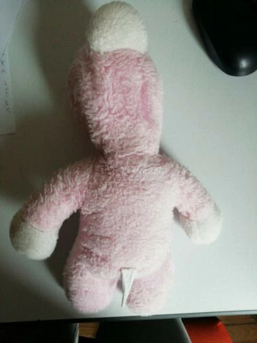 Petite Poupée Doudou Vintage Marque Nounours Rose 3