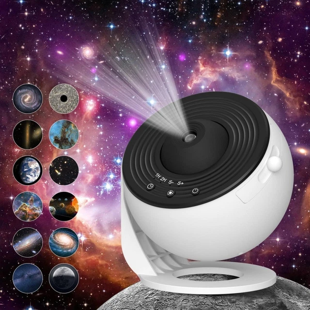 13IN1 GALAXY STARRY Sky Projector Night Light Rotating LED Planetarium ...