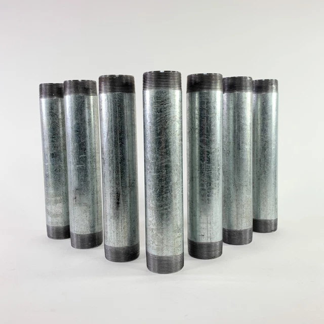 7 Pack SCI 2" x 12" Steel Threaded Pipe Carbon Steel NSF614/LF