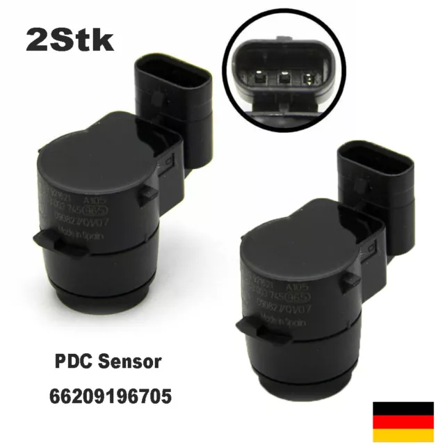 2x PDC Sensor 66209196705 für BMW E81 E82 E87 E88 E90 E91 E92 X1 E84 Z4 E89 DE
