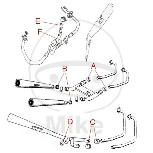 Joint D'échappement Neuf Pour Suzuki GSX F 650 (2008-2012) - Marque Athena