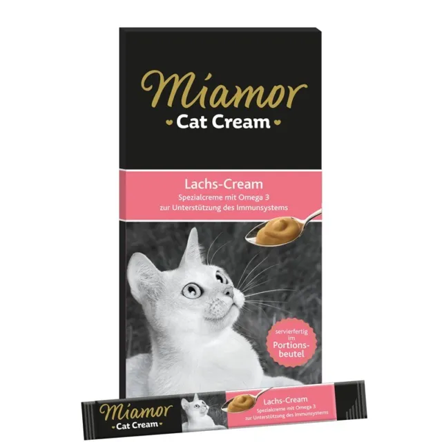 Snack salmón crema Miamor Cat 66 x 15 g (38,28 €/kg)