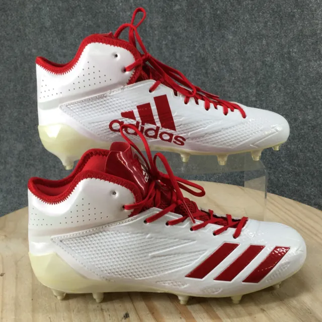 Adidas Shoes Mens 10 Adizero 5-Star Mid Football Cleats Sneakers B42481 White