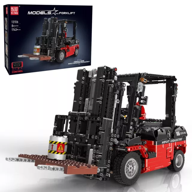 Mould King 13106 Technic Forklift Truck Car APP RC Building Block Kid Toy