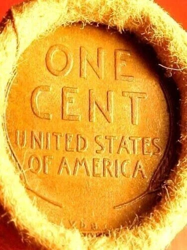 Old Roll Lincoln Wheat Cent Penny 1909 Vdb's Both Ends San Francisco Wrap Obw