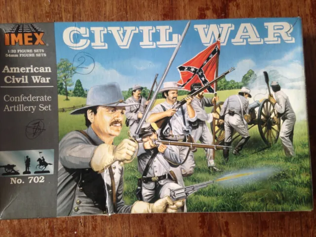 Imex 54mm ACW Painted American Civil War CSA Confederate Artillery