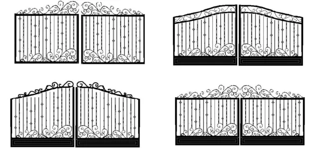 Wrought iron gates made to your size Hotdip galvanised and powder coated 2