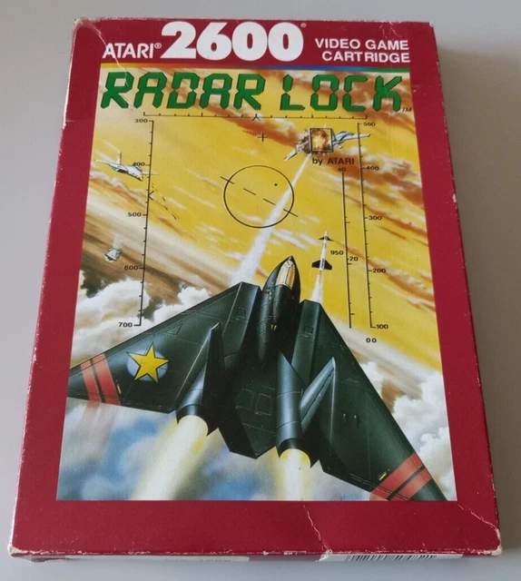 Jeu Vidéo Atari 2600 Radar Lock - Version PAL En Loose (sans Boîte) - État Correct, Prêt à Jouer